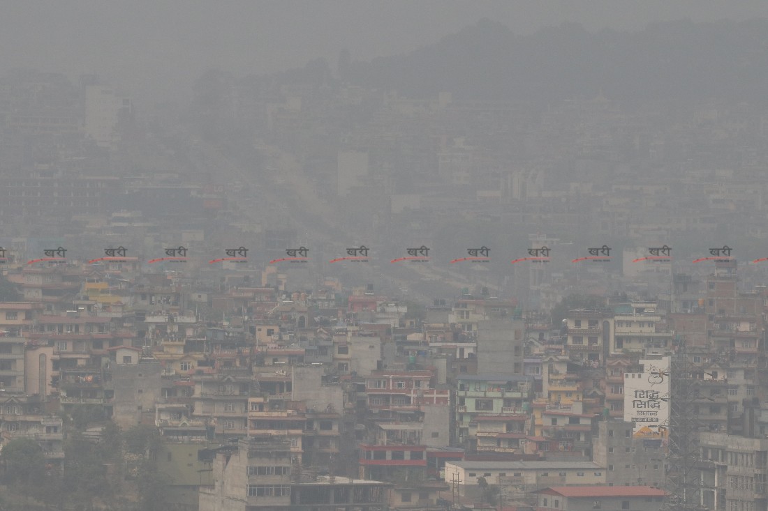 काठमाडौंमा बढ्यो प्रदूषण, वायु ‘अस्वस्थकर’ 